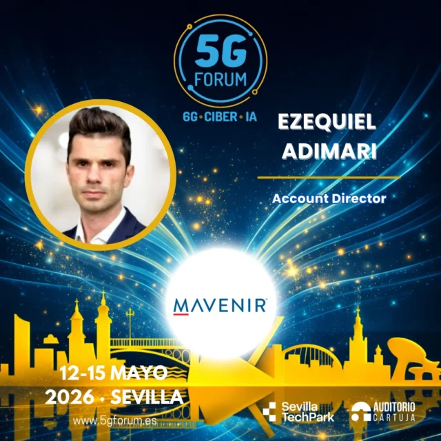 🎙️ 𝗦𝗽𝗲𝗮𝗸𝗲𝗿: 𝗘𝘇𝗲𝗾𝘂𝗶𝗲𝗹 𝗔𝗱𝗶𝗺𝗮𝗿𝗶, Account Director de @mavenirsystems 

🗣️ 𝗧𝗼𝗽𝗶𝗰: AI uses cases in Telco World

➡️️ '𝟓𝐆 𝐅𝐨𝐫𝐮𝐦': 𝟏𝟐-𝟏𝟓 𝐦𝐚𝐲𝐨 𝟐𝟎𝟐𝟔

📍 2 jornadas presenciales en el @auditoriocartuja de @sevillatechpark, y 2 virtuales.

#5GForum26 #5G #6G #IA #redes #telefonía #conectividad #cloud #tecnología #conexiones #innovación #ciberseguridad #redesnoterrestres #NTN #Sevilla