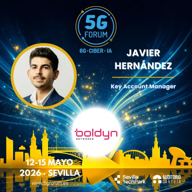 🎙️ 𝗦𝗽𝗲𝗮𝗸𝗲𝗿: 𝗝𝗮𝘃𝗶𝗲𝗿 𝗛𝗲𝗿𝗻á𝗻𝗱𝗲𝘇, Key Account Manager de Boldyn Networks

🗣️ 𝗧𝗼𝗽𝗶𝗰: 5G en entornos complejos: experiencias de despliegues en Europa

➡️️ '𝟓𝐆 𝐅𝐨𝐫𝐮𝐦': 𝟏𝟐-𝟏𝟓 𝐦𝐚𝐲𝐨 𝟐𝟎𝟐𝟔

📍 2 jornadas presenciales en el @auditoriocartuja de @sevillatechpark, y 2 virtuales.

#5GForum26 #5G #6G #IA #redes #telefonía #conectividad #cloud #tecnología #conexiones #innovación #ciberseguridad #redesnoterrestres #NTN #Sevilla