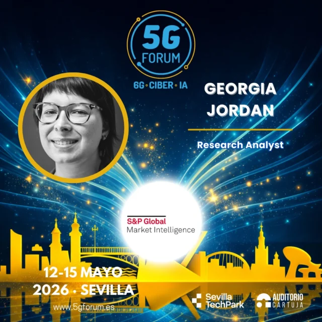 🎙️ 𝗦𝗽𝗲𝗮𝗸𝗲𝗿: 𝗚𝗲𝗼𝗿𝗴𝗶𝗮 𝗝𝗼𝗿𝗱𝗮𝗻, Research Analyst @sp_global

🗣️ 𝗧𝗼𝗽𝗶𝗰: Kagan 5G Tracker H2 2025

➡️️ '𝟓𝐆 𝐅𝐨𝐫𝐮𝐦': 𝟏𝟐-𝟏𝟓 𝐦𝐚𝐲𝐨 𝟐𝟎𝟐𝟔

📍 2 jornadas presenciales en el @auditoriocartuja de @sevillatechpark, y 2 virtuales.

#5GForum26 #5G #6G #IA #redes #telefonía #conectividad #cloud #tecnología #conexiones #innovación #ciberseguridad #redesnoterrestres #NTN #Sevilla
