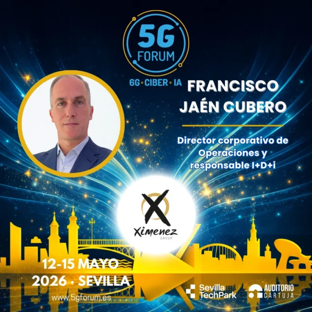 🎙️ 𝗦𝗽𝗲𝗮𝗸𝗲𝗿: 𝗙𝗿𝗮𝗻𝗰𝗶𝘀𝗰𝗼 𝗝𝗮é𝗻 𝗖𝘂𝗯𝗲𝗿𝗼, Director corporativo de Operaciones y responsable I+D+i de @ximenezgroup

🗣️ 𝗧𝗼𝗽𝗶𝗰: La luz que se siente: IA, 5G y el nuevo paradigma de la iluminación emocional

➡️️ '𝟓𝐆 𝐅𝐨𝐫𝐮𝐦': 𝟏𝟐-𝟏𝟓 𝐦𝐚𝐲𝐨 𝟐𝟎𝟐𝟔

📍 2 jornadas presenciales en el @auditoriocartuja de @sevillatechpark, y 2 virtuales.

#5GForum26 #5G #6G #IA #redes #telefonía #conectividad #cloud #tecnología #conexiones #innovación #ciberseguridad #redesnoterrestres #NTN #Sevilla
