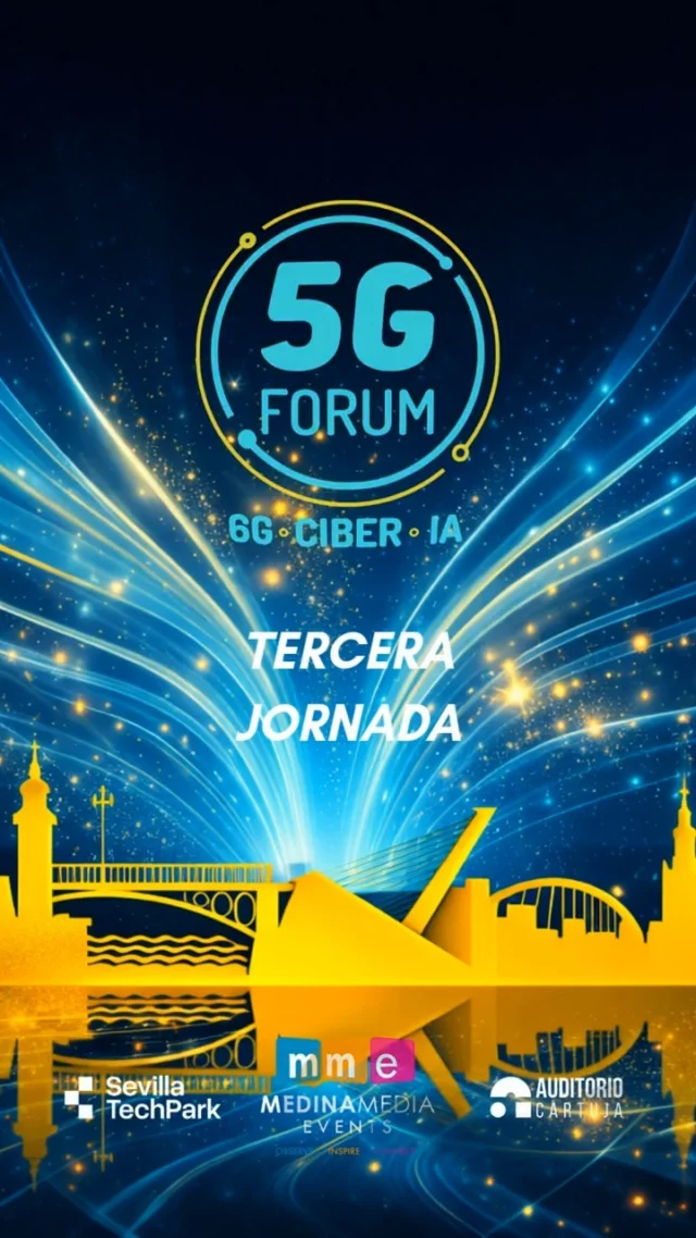 ⚡ El @5gforum 2026 vive una tercera jornada marcada por el #5G, el #IoT, la inteligencia artificial y la evolución hacia el #6G como grandes protagonistas.

📡 Una intensa jornada virtual en la que expertos y líderes del ecosistema tecnológico internacional han analizado los retos y oportunidades que marcarán el futuro de la conectividad, abordando cuestiones clave como las redes privadas 5G, la #ciberseguridad, el edge computing, las infraestructuras inteligentes y los nuevos entornos automatizados impulsados por la economía digital.

📶 Empresas, instituciones y organismos nacionales e internacionales han compartido visión, conocimiento y experiencias sobre cómo el 5G y el IoT han dejado de ser únicamente tecnologías de conectividad para convertirse en infraestructuras críticas para el negocio, impulsando nuevos modelos productivos, servicios inteligentes y entornos cada vez más conectados.

🌐 Representantes de entidades y compañías como la @ebu_hq @cnmces @orange_es @telefonica - @telefonicaempresas @vodafone_es Gsertel @junta_ex @uni.extremadura Diggia @dihbuindustry40 @italtel_hq Neutroon @vicomtech_ @apave_officiel @dekra OpenNebula Centro Criptologico Nacional IAVANTE - @andaluciajunta y @sp_global han compartido visión, conocimiento y experiencias sobre el presente y el futuro del sector.

🚀 Casos de uso reales, innovación y tecnología vuelven a situar al 5G Forum como el gran punto de encuentro de referencia para el ecosistema digital y las telecomunicaciones.

➡️️ '𝟓𝐆 𝐅𝐨𝐫𝐮𝐦': 𝟏𝟐-𝟏𝟓 𝐦𝐚𝐲𝐨 𝟐𝟎𝟐𝟔

📍 2 jornadas presenciales en el @auditoriocartuja de @sevillatechpark, y 2 virtuales.

#5GForum26 #5G #6G #IA #redes #telefonía #conectividad #cloud #tecnología #conexiones #innovación #ciberseguridad #redesnoterrestres #NTN #Sevilla